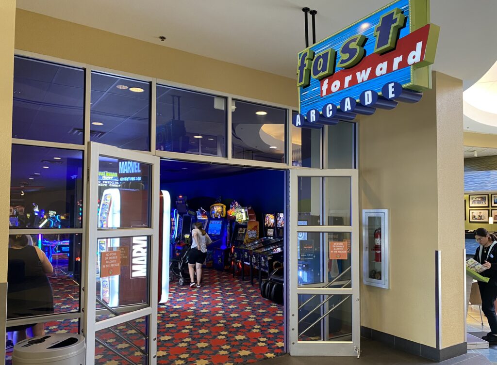 fast forward arcade at pop century