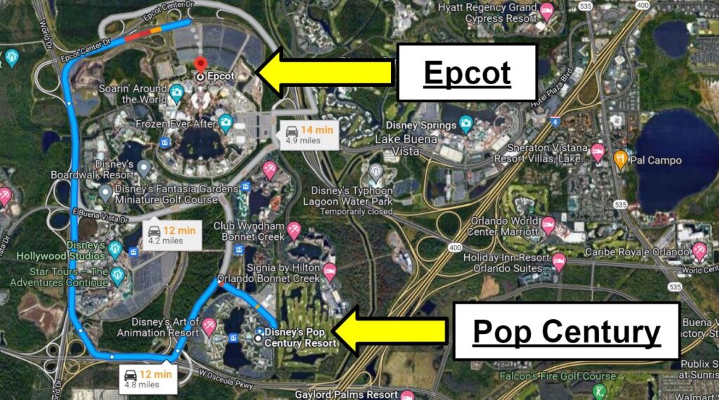 3 Ways to Travel From Pop Century to Epcot! (2024) Resort Rat