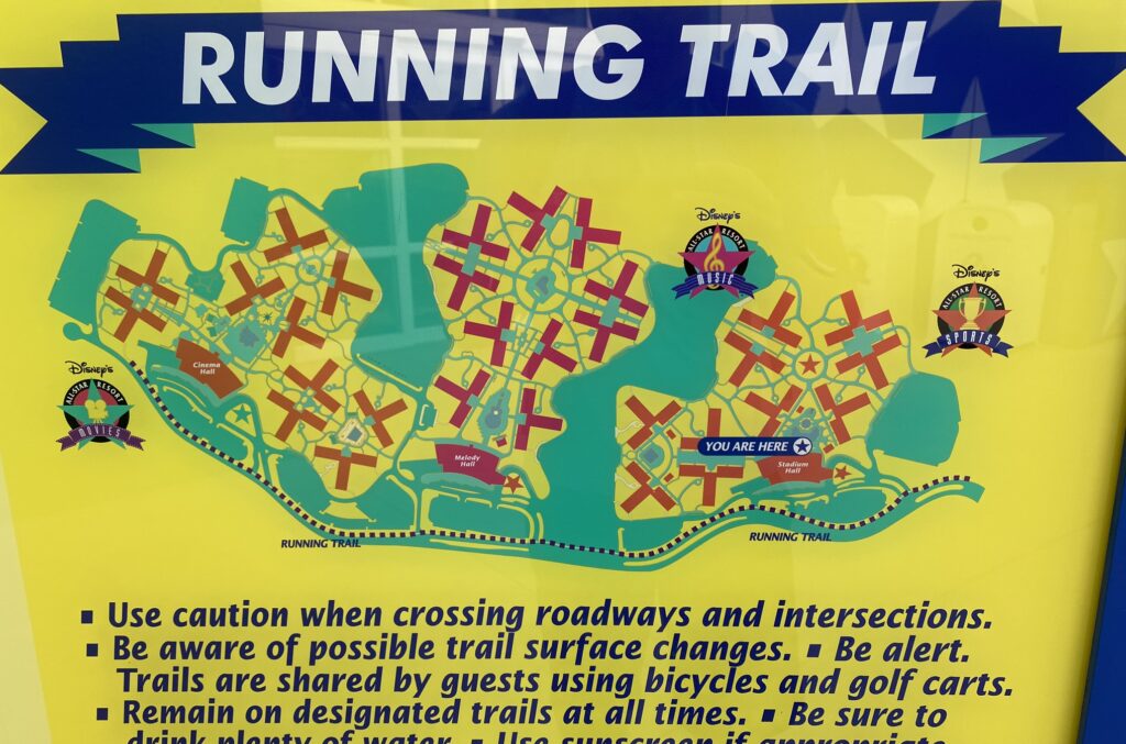 all star sports running trail sign