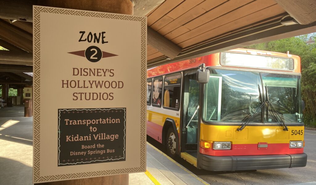 sign to hollywood studios at animal kingdom lodge