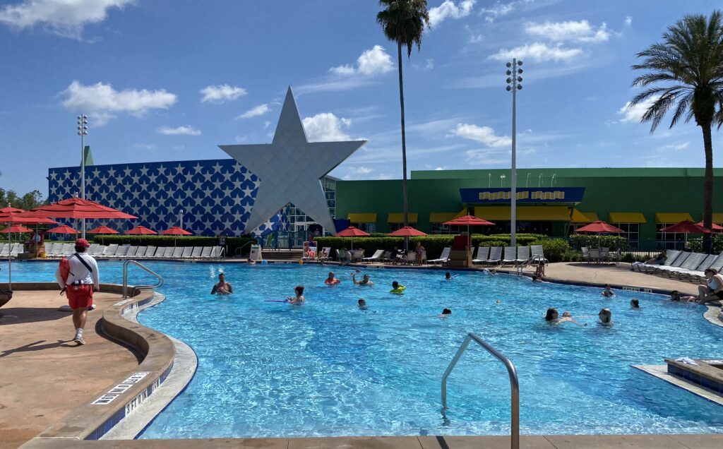 surfboard bay pool at all star sports