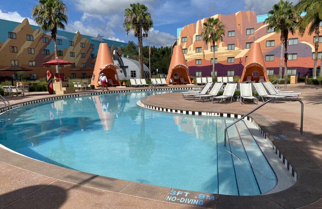 the cozy cone pool at art of animation