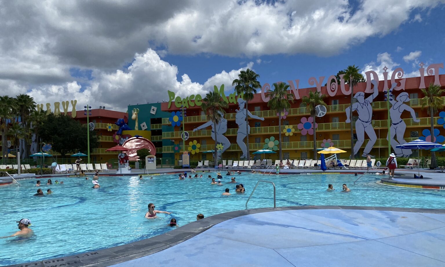 The 3 POOLS at Disney's Pop Century Resort (2024) - Resort Rat