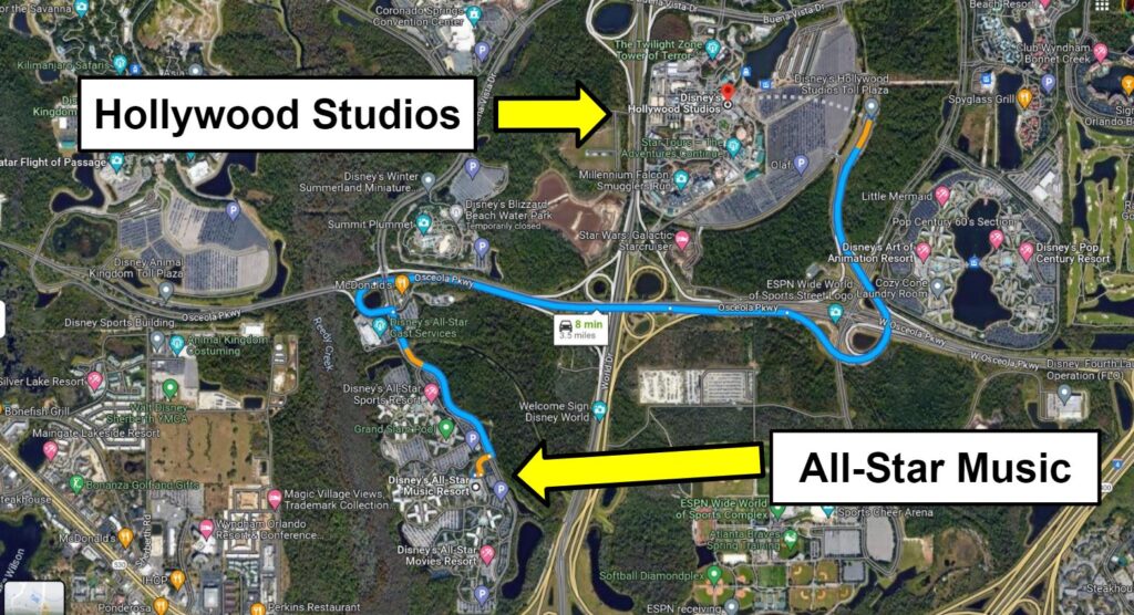 all star music to hollywood studios