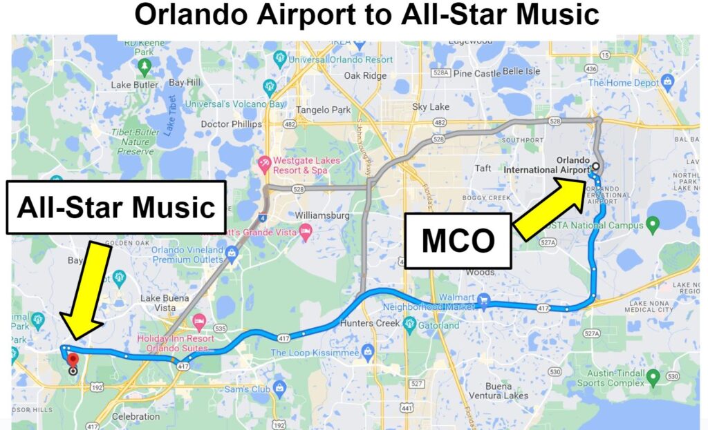 mco to all star music