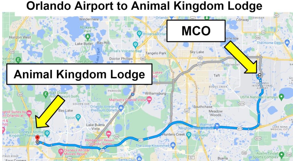 mco to animal kingdom lodge