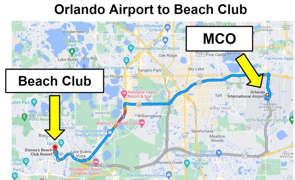 mco to beach club