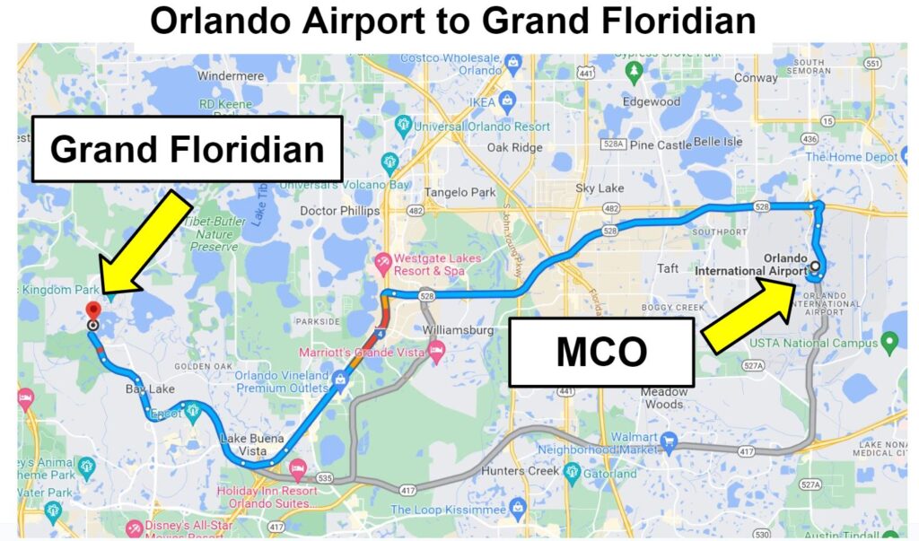 mco to grand floridian