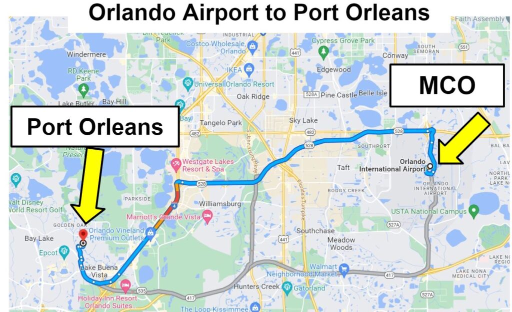 mco to port orleans