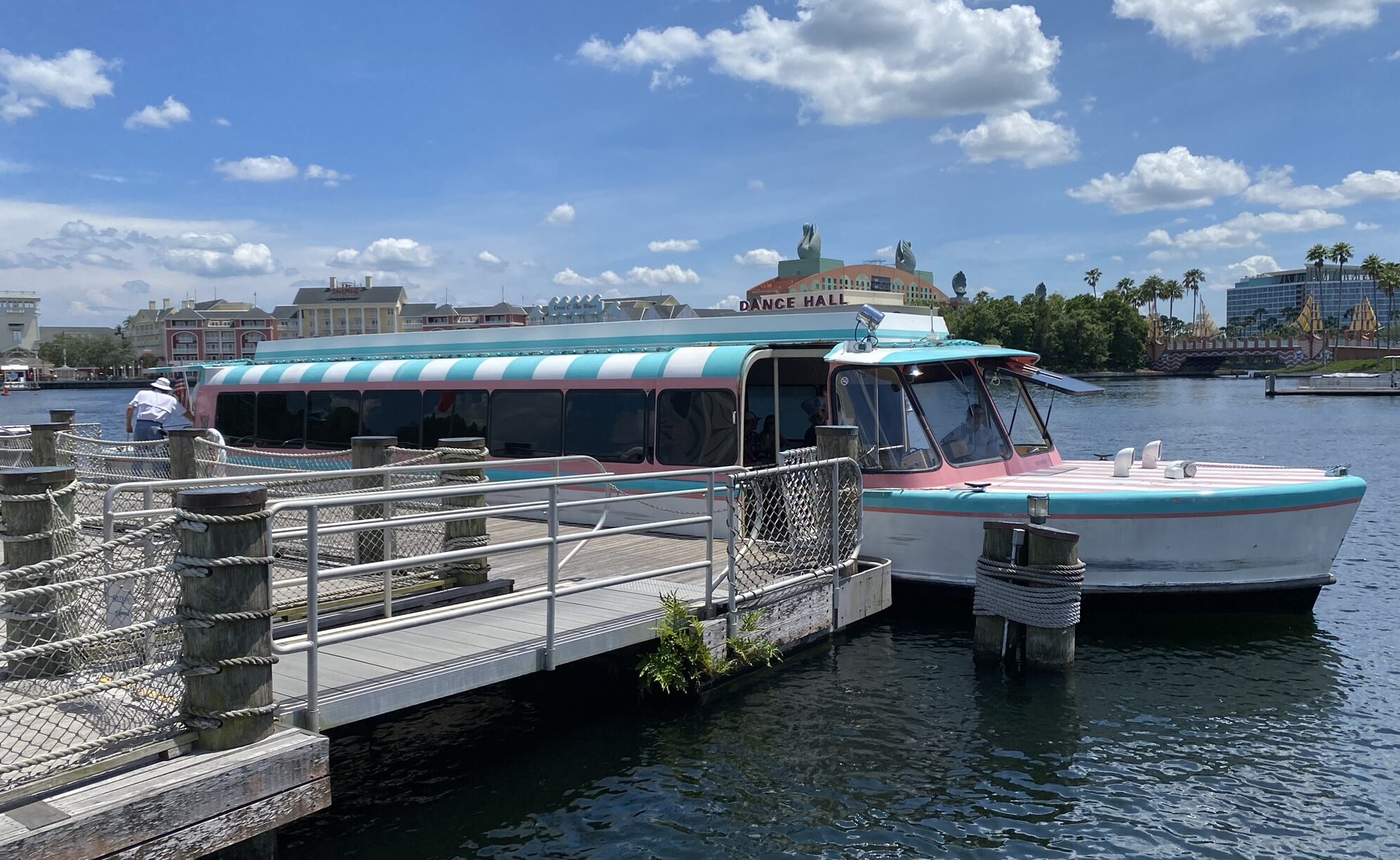 boat transportation at the beach club