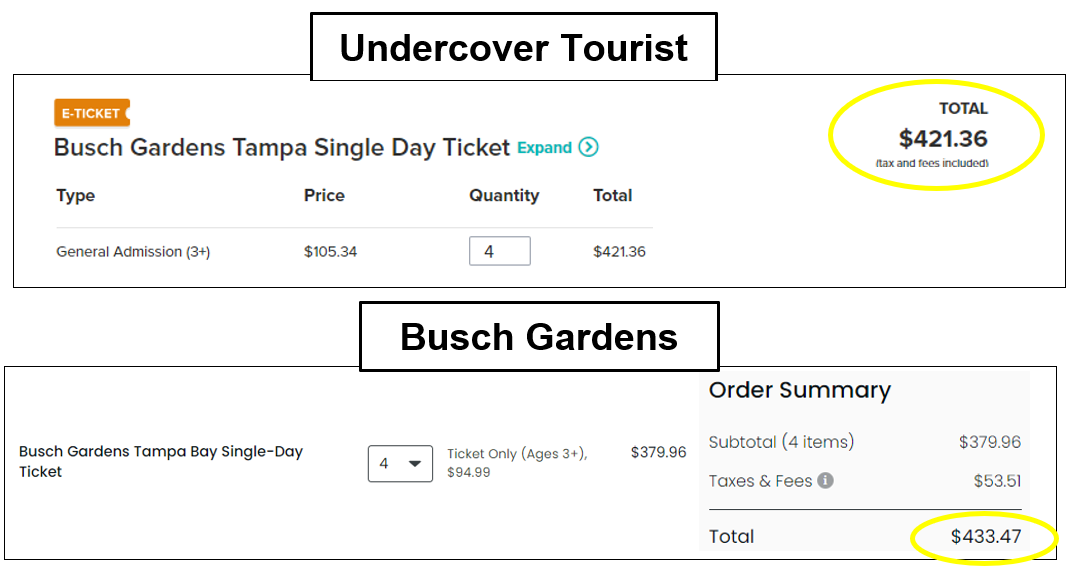 Busch Gardens Tampa Tickets Deals - Up to 49% Off