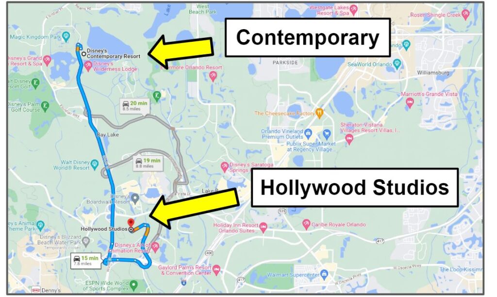 contemporary resort to hollywood studios