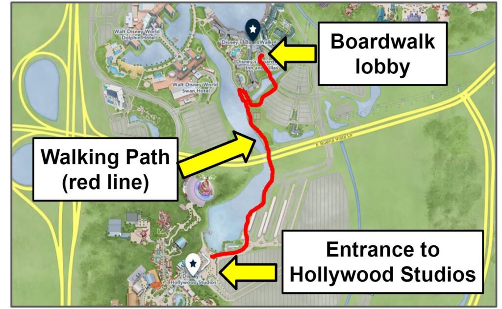 Boardwalk to hollywood studios