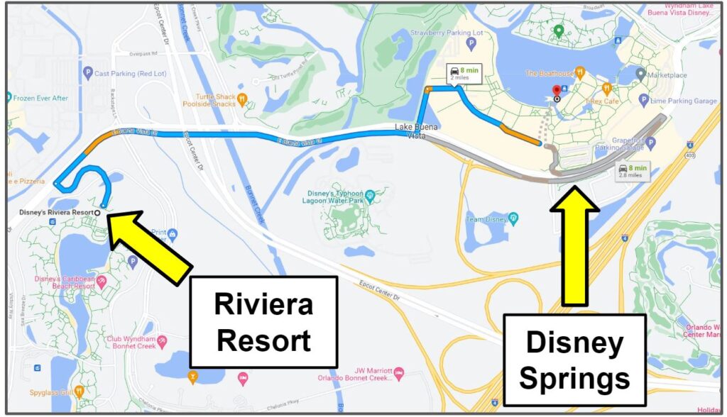 Riviera Resort to Disney Springs