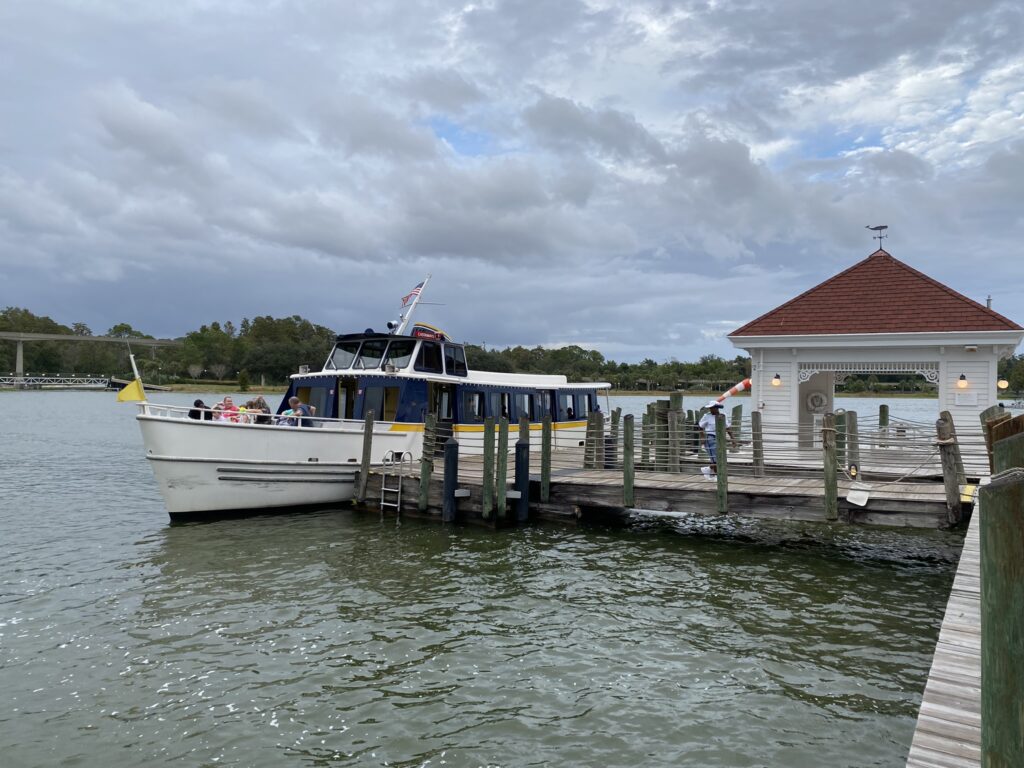 boat transportation at the grand floridian