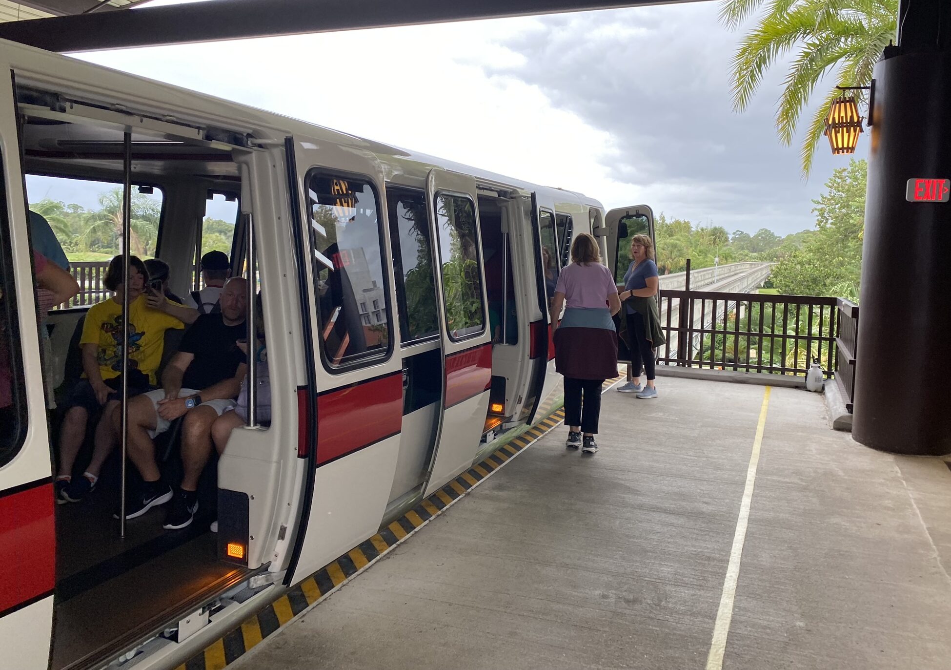 transportation at polynesian via the monorail