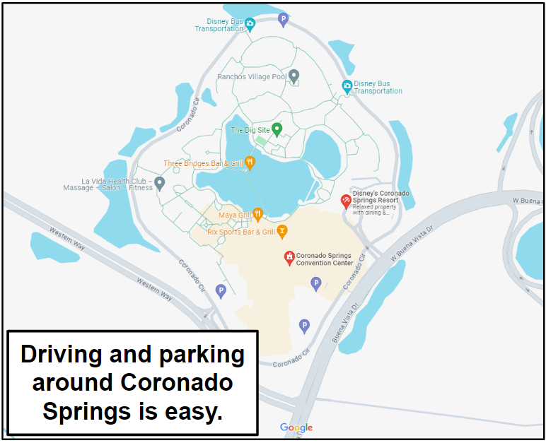 drive yourself - transportation options at coronado springs