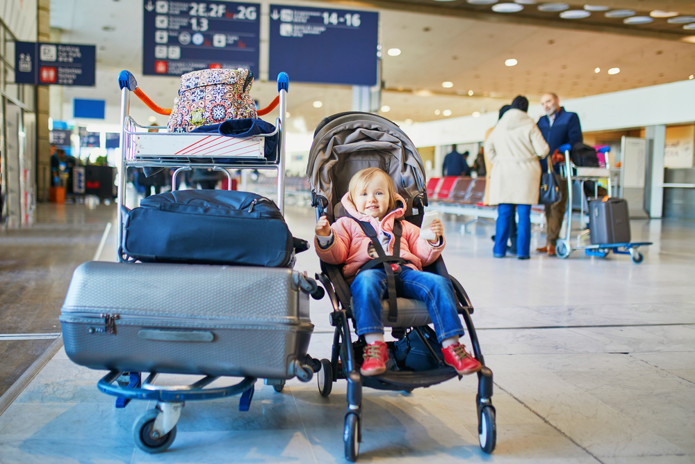 Disneyland Stroller Rental - Stroller at the Airport