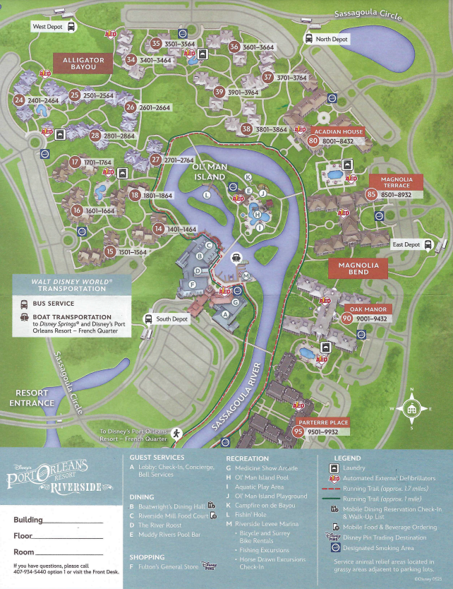 Port Orleans Riverside Map