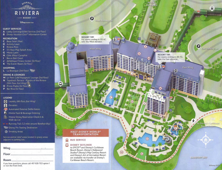 Riviera Resort Map