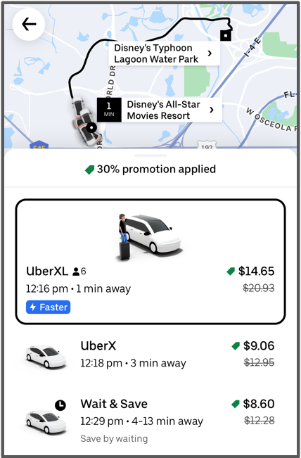 all-star movies to typhoon lagoon via uber