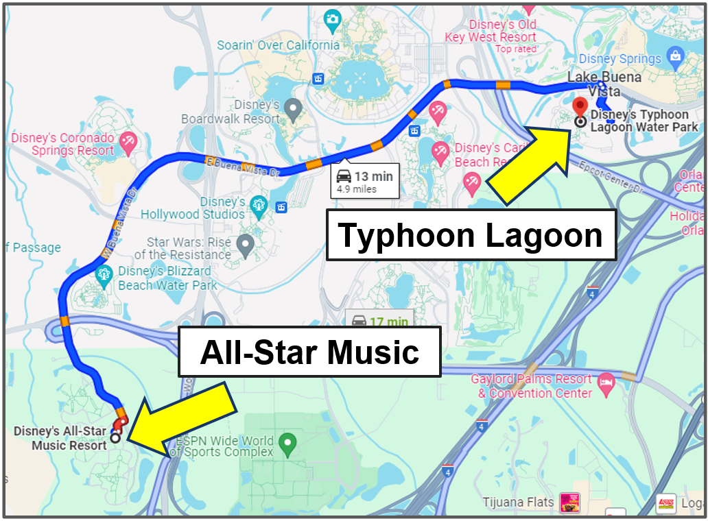 all-star music to typhoon lagoon - drive yourself