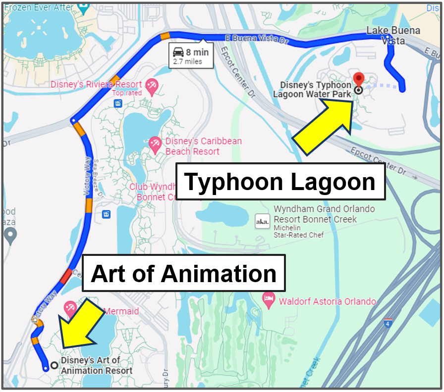 drive yourself from art of animation to typhoon lagoon