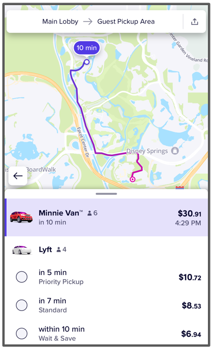 port orleans french quarter to typhoon lagoon via lyft