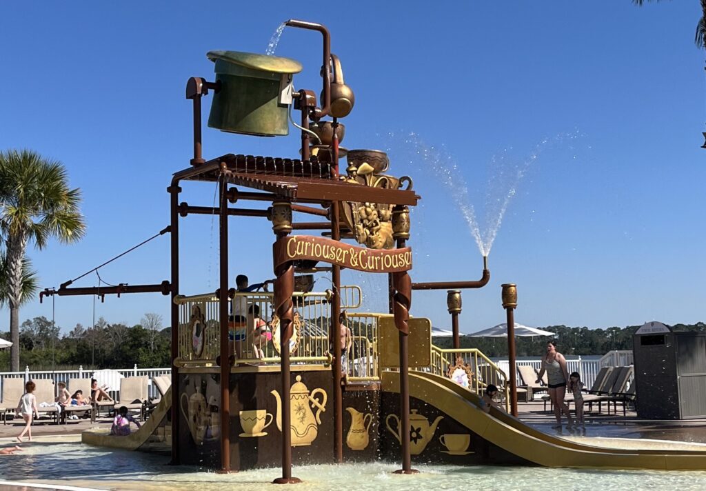 the kids splash pad at Disney's Grand Floridian Resort