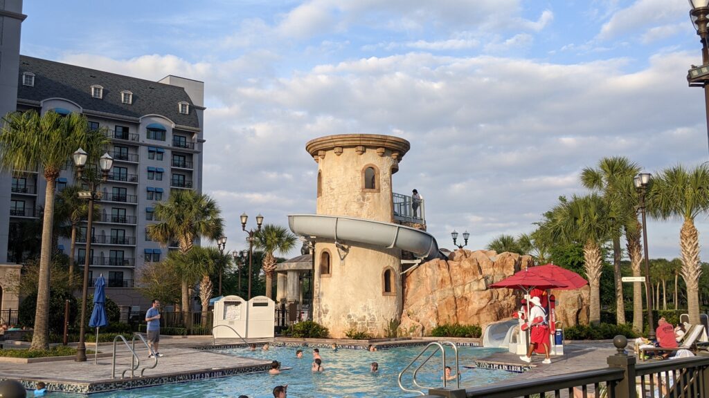 pools at riviera resort - waterslide