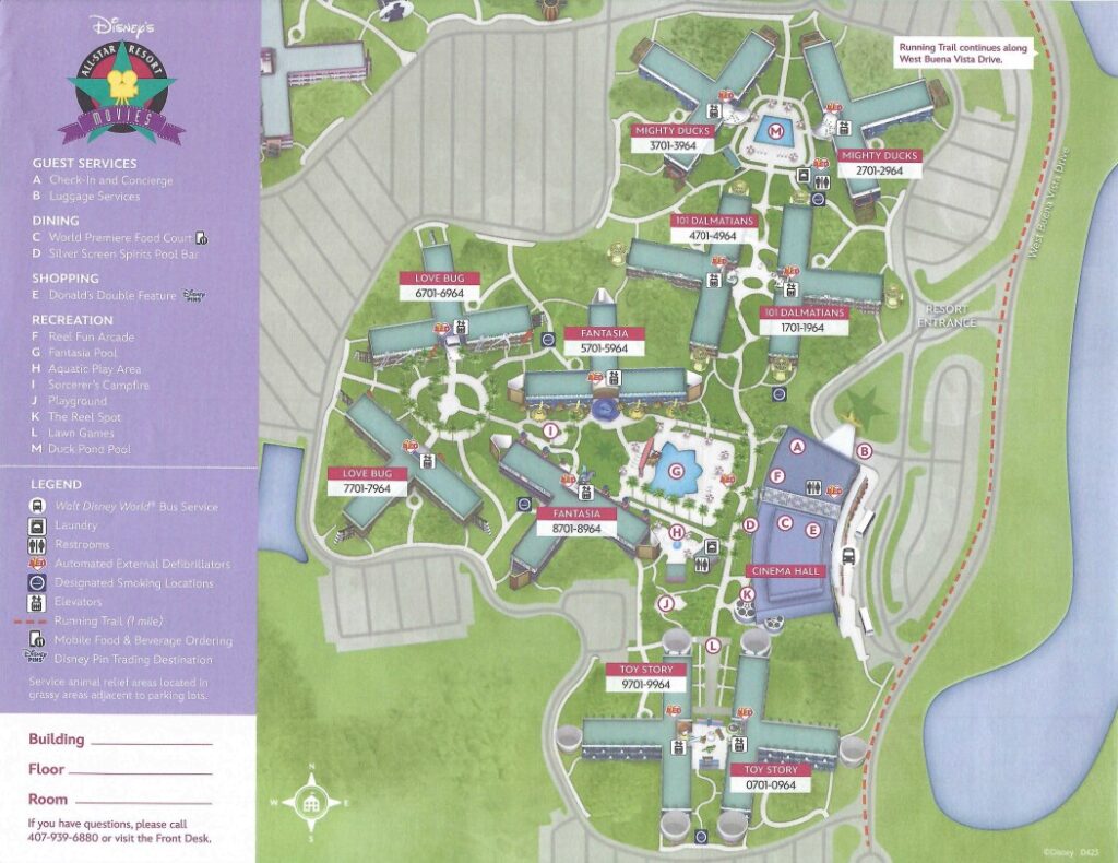 Disney's All-Star Movies Resort Map (Free PDF Download) - Resort Rat