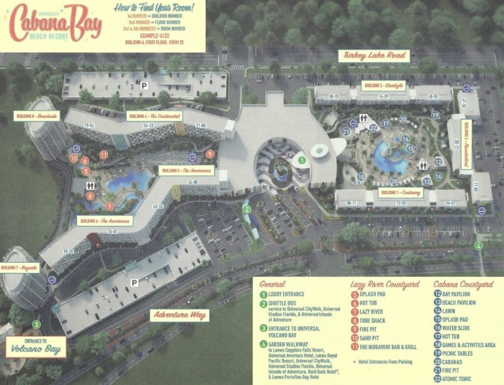 Universal Orlando's Cabana Bay Resort Map (Free PDF Download) - Resort Rat